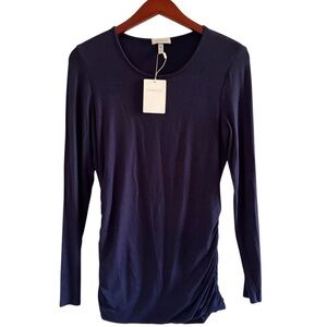 KINROSS NWT Long Sleeve Cinched Top Size Small
in Dusk Blue